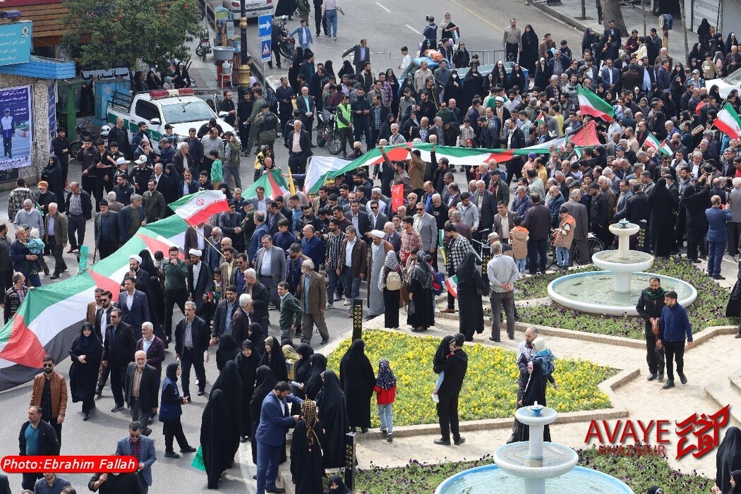 راهپیمایی روز قدس ۱۴۰۴ در ساری
