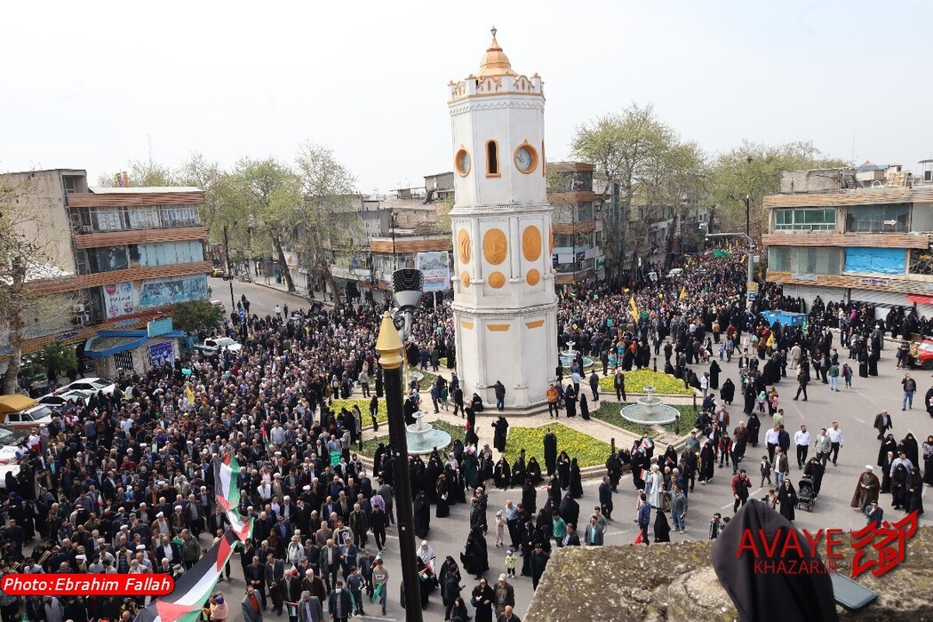 راهپیمایی روز قدس ۱۴۰۴ در ساری