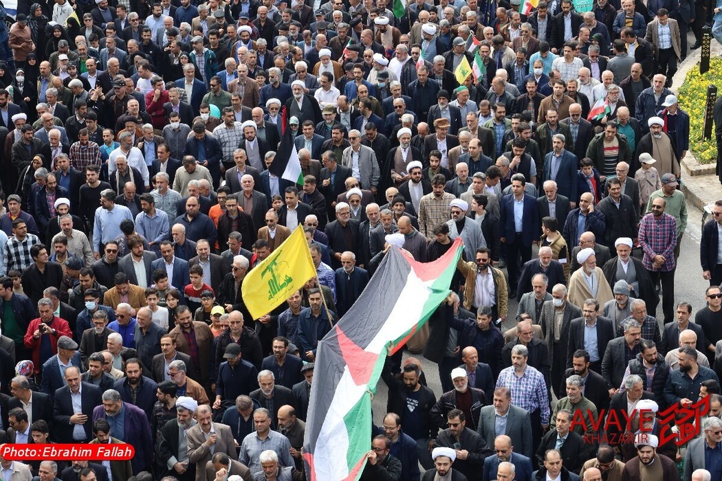 راهپیمایی روز قدس ۱۴۰۴ در ساری