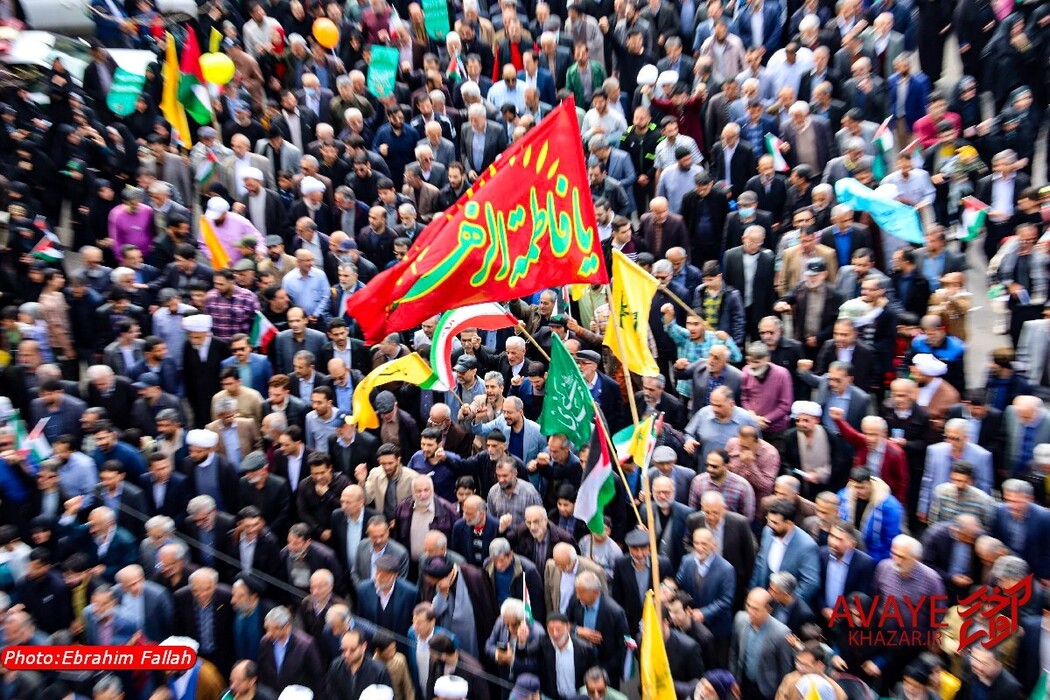 راهپیمایی روز قدس ۱۴۰۴ در ساری