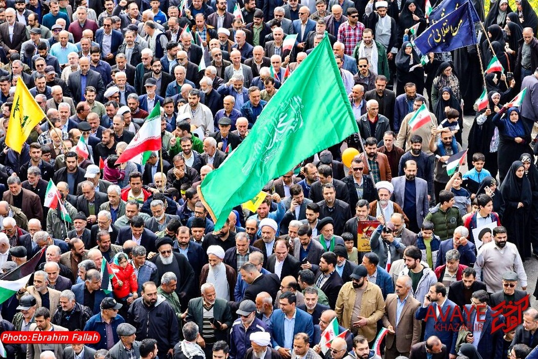 راهپیمایی روز قدس ۱۴۰۴ در ساری