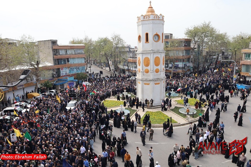 راهپیمایی روز قدس ۱۴۰۴ در ساری