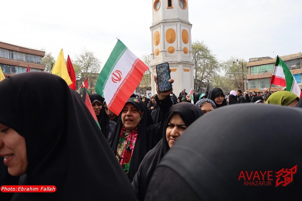 راهپیمایی روز قدس ۱۴۰۴ در ساری