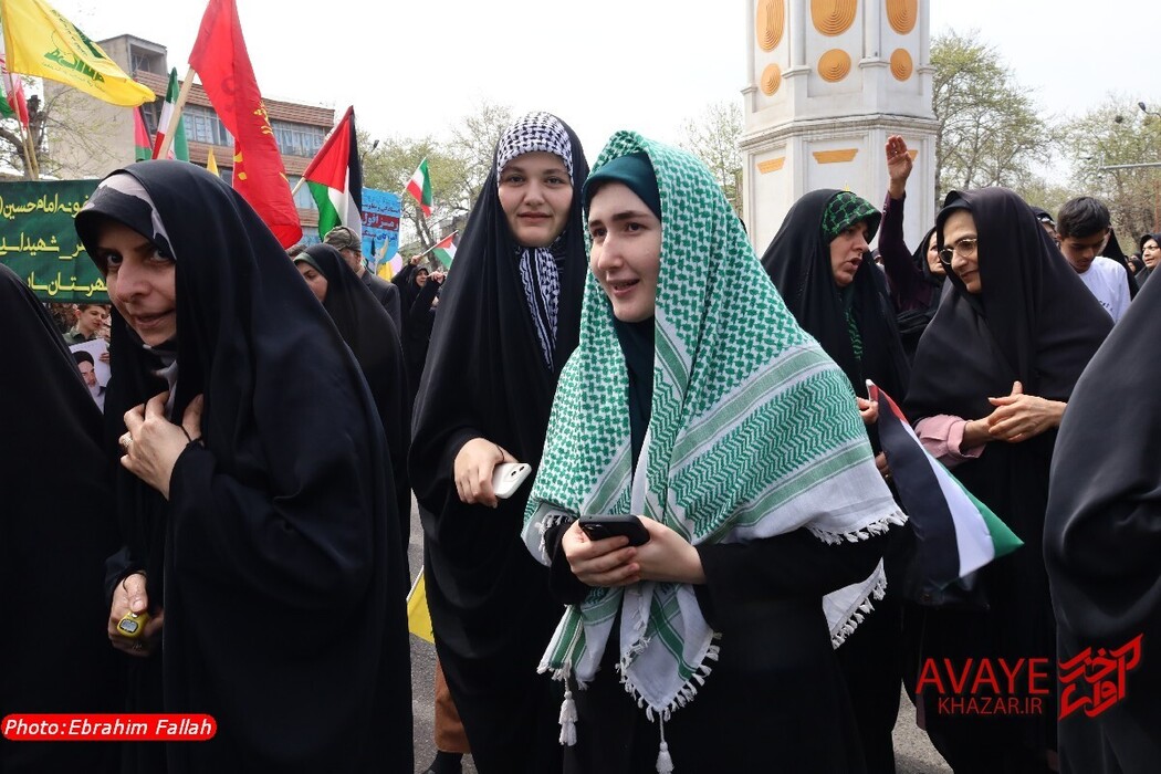 راهپیمایی روز قدس ۱۴۰۴ در ساری