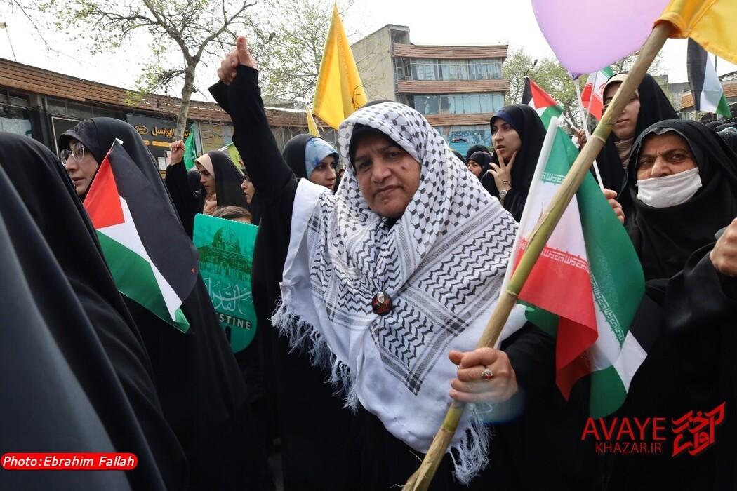 راهپیمایی روز قدس ۱۴۰۴ در ساری