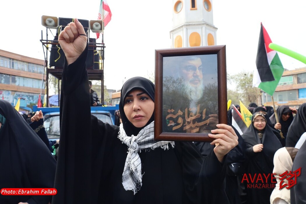 راهپیمایی روز قدس ۱۴۰۴ در ساری