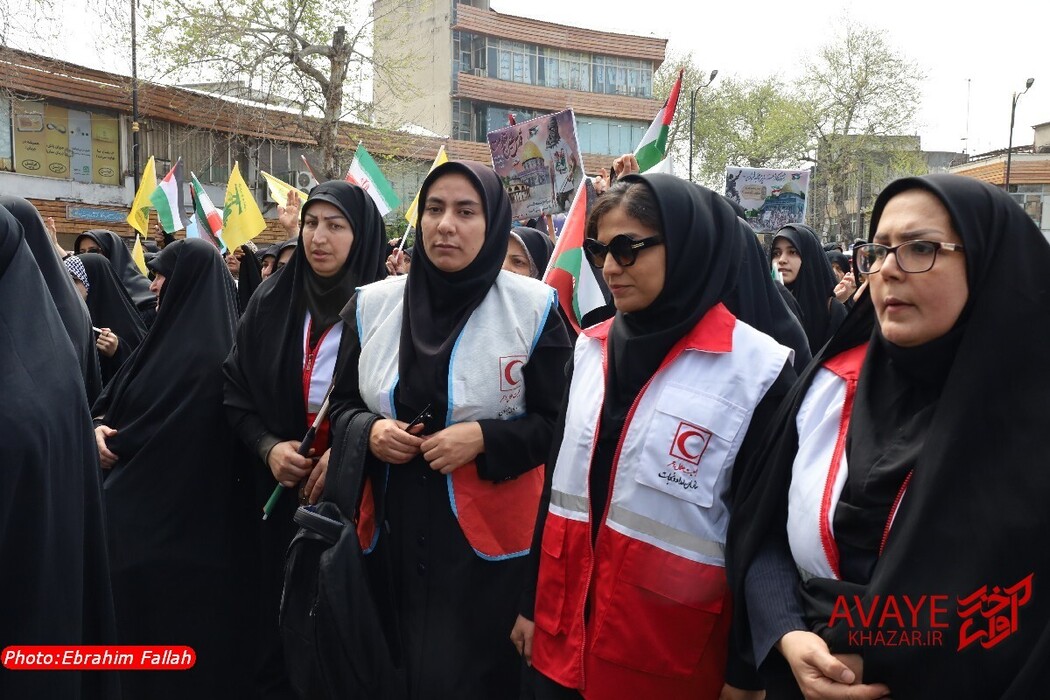 راهپیمایی روز قدس ۱۴۰۴ در ساری