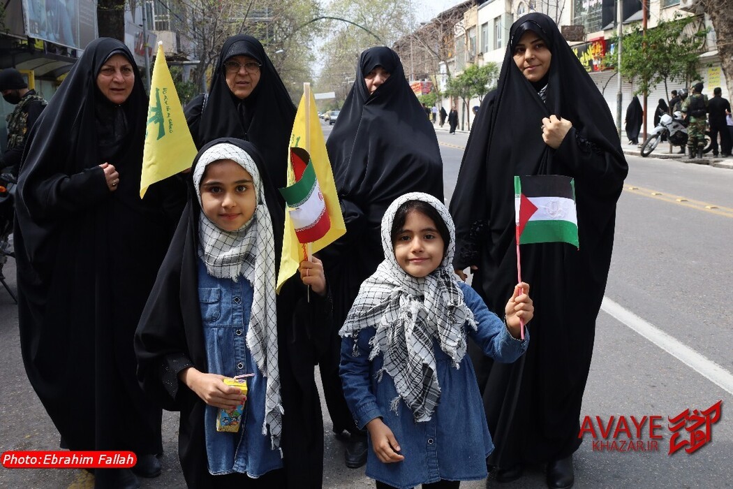 راهپیمایی روز قدس ۱۴۰۴ در ساری